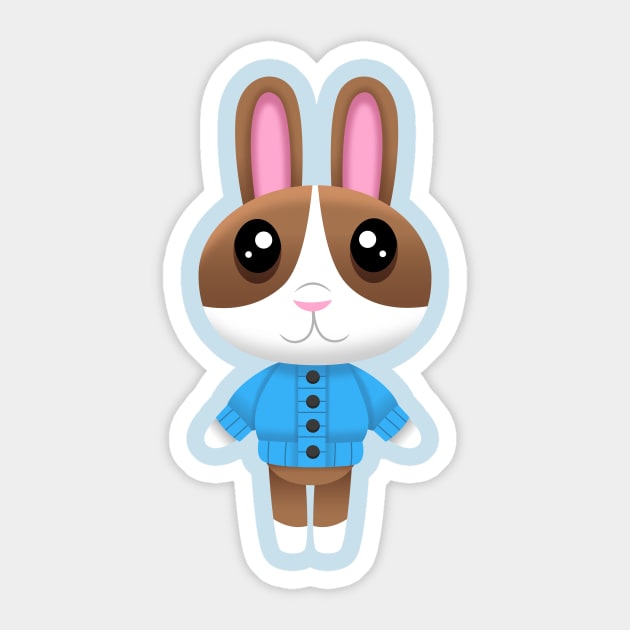 Dutch Bunny Sticker by CloudyGlow